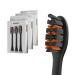 Zahnheld brush head Pro X-Clean |Medium -hard alternating heads for Gero Schallzahnbrush |Effective cleaning 9 pieces (1 -pack) black