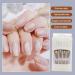 AUklOPVZZ 1 Set French Tip Press on Nails Solid Color Extension Shimmer Fingernails Decals Full Cover Salon Gifts Manicure Kit H33-champagne jelly glue - Buy Online on GoSupps.com