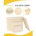 Pllieay 8Pack Wood Canvas Board Set - 4 Sizes Unfinished Cradled Painting Panels for Pouring Art Crafts - 5x7, 8x10, 9x12, 11x14 - Buy Online on GoSupps.com