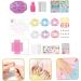 Healeved Kids Nail Kit 5 Sets toddler nail polish child toddler Nail set decorate kids nail stickers Toy plastic nail polish age 8-12 nail manicure toy suite manual 3d - Buy Online on GoSupps.com
