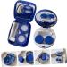 Homsfou 4-Piece Colored Contact Lenses Set | Mirror Container & Plastic Holder Case | Stylish & Convenient Accessory for Safe Lens Storage - Buy Online on GoSupps.com