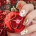 1500+ Christmas Nail Art Stickers - Self-Adhesive Santa, Snowflakes & More | 12 Large Sheets for Festive Nail Designs - Buy Online on GoSupps.com
