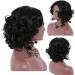 Hair Extensions Ponytail European And American Women's Popular Fashion Large Scalp Women's Short Curly Hair Fiber Headwear Long Curly Wigs for Women Black One Size - Buy Online on GoSupps.com