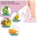 Toulifly Non-slip aloe socks silicone moisture socks for foot care silicone moisture socks moist socks for dry cracked feet and rough skin on the feet (pink and white) - Buy Online on GoSupps.com
