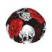 Halloween Skull Printed Shower Cap Bath Cap Waterproof Shower Caps Fits All Head Sizes All Hair Textures for Women Hair Bath Caps
