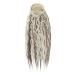 18 Inch Long Curly Ponytail Extension Corn Wavy Drawstring Ponytail Hair Extensions Hair Pieces for Women Sandy blonde & bleach blonde