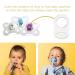 JSKWIKE 10 Silicone Ring Pacifier & Adapter for Pacifier Chains - Perfect for Baby Girls - Buy Online on GoSupps.com