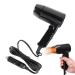 Travel Hairdryer Fast Drying Foldable Hair Blower Window Defroster For Camping Hair Dryer With Folding Handle Dual Voltage Compact Hair Dryer Portable Folding Hair Drier For Convertible Car