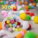 FUPUSUN 30pcs Soft Cat Toy Balls for Indoor Cats - Interactive and Quiet Pom Pom Toys for Kittens - 3CM Diameter - Buy Online on GoSupps.com