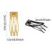 30 Double Grip Hair Clips Barrettes for Women & Girls - Gold Metal Snap Hair Accessories - Buy Online on GoSupps.com