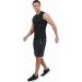 Hoplynn 1/4 Compression Shirt for Men - Sleeveless Training Tank Tops - Sporty Gym Undershirt in Black/Gray/White | Perfect for Running & Workouts - Buy Online on GoSupps.com