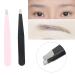 2-Part Stainless Steel Eyebrow Tweezers Set for Easy Facial Hair Removal | Labor-Saving Makeup Beauty Tool - Buy Online on GoSupps.com