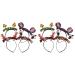 ABOOFAN 12 pcs Halloween Headband Happy Halloween Headband Pumpkin Hair Band Halloween Hair Hoop Pumpkin Headbands Cosplay