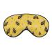 Cute Bees Printed Eye Mask Soft Blindfold Eyeshade Cover with Adjustable Strap for Travel Sleeping