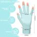 chemotex UV Nail Gloves Professional UPF50+ Protection UV Gloves for Gel Manicures Art Skin Care UV Gloves for Gel Nail Lamp Fingerless Gloves for Protect Hands from Harm Blue - Buy Online on GoSupps.com