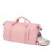 HOKEMP Gym Bag For Women Men Sport Duffel Bag with Shoes Compartment, Swim Bag Travel Tote Luggage Shoulder Bag Pink A - XL Size - With Shoe Compartment