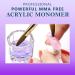 Acrylic Liquid Monomer Professional Salon MMA-FREE Non-Yellow | Medium Drying Time Maximum Strength Adhesive Nail Extension | Used for Natural Nails and Fake Nails Purple 100ml By Supremely - Buy Online on GoSupps.com