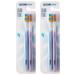 Zumaha compactly ultra-like toothbrush for adults/pregnancy/junior micro-nano handwear with 10 000 bristles pack with 4 toothbrushes ergonomic