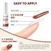 RARJSM Nail Art Gel Liner Set - Nude Pink Brown Skin Tone Painting Striping Polish - 6pcs, UV LED Curing, 8ml, Thin Sharp Brush - DIY Salon Swirl Design - Buy Online on GoSupps.com