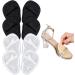 Premium Metatarsal Pads for Women | Silicone Foot Cushion Inserts for Pain Relief - Black & Transparent - Buy Online on GoSupps.com
