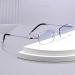 Men's Frameless Tinted Reading Glasses | Blue Light Filter | Titanium Frame | 3.5x Magnification | Stylish & Durable - Buy Online on GoSupps.com