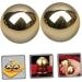 Magiclulu 6 StK Brass Massage Balls - Portable Gymnastics & Foot Massager - Enhance Relaxation & Exercise - Buy Online on GoSupps.com