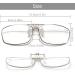 VANANA Clip-On Blue Light Blocking Reading Glasses | Flip Up 2.0x Magnifying Full-Frame Readers | Clear Lens for Eye Protection - Buy Online on GoSupps.com