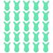 Sibba Mini Y Shape Eyelash Brush Comb 50 Pieces Transparent Silicone Grafting Eyelashes Lift Separator for Lash Perm Rods Extension Cleanup Supplies eyelash comb