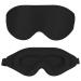 YUNAI 3D Sleep Eye Mask with Adjustable Strap Contoured Cup Night Blindfold for Side Sleeper Soft Comfort Zero Pressure Blackout Light Eye Shade Cover for Sleeping Travel Nap Yoga Men Women Black