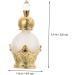 minkissy 1pc Perfume Bottle Humidifier Freshener Diffusers Fragrance Small Perfumes Aroma Essential Oil Perfume Refillable Empty Bottle Travel Glasses Middle East Composite Material 9X4X4CM Golden - Buy Online on GoSupps.com