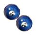 Exceart 1 set of health massage balls Small Baunige Balls with gingers Chinese hand balls Chinese balls for hand yin yang baoding balls fitness health care handball