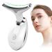 ANLAN Face Massager Anti-Wrinkle Face Device with 3 Modes 45 C for SkinTightening & Neck Lifting EMS Massage Face Toning Firming for Women White