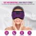 Bluetooth Sleep Mask - 100% Darkening Washable Headphones for Travel Nap Yoga - Light-Blocking Sleeping Glasses with Microphone (Purple/Violet) - Buy Online on GoSupps.com