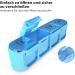 Weekly Pill Organizer Box - 7 Day Medicine Compartment Holder (Blue) | Large 4 Compartments for Easy Medication Management | Ideal for Evening Use - Buy Online on GoSupps.com