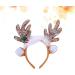 Amosfun Christmas Reindeer Headband Sequins Feather Animal Antler Ear Hair Hair Headwear Hat Headdress For Christmas Celebration Costume Cosplay Accessory (Coffee) - Buy Online on GoSupps.com