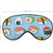 Kawaii Sushi Sleep Mask - Adjustable Strap Eye Cover for Sleeping, Blocking Light - Men and Women - Buy Online on GoSupps.com