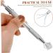 PLAFOPE 1 Set Nail Art Scratch Pen Set Nail Art Tools Manicure Tools Sponge Nail Art Pick up Tool Manicure Nail Art Tool Stainless Steel - Buy Online on GoSupps.com