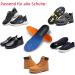 2 Pairs PU Memory Foam Insoles for All-Day Comfort - Shock Absorbing & Cushioned Boot Insoles for Men & Women | Size 11 Women / 9 Men - Orange - Buy Online on GoSupps.com