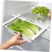 GLEAVI 4 Pcs Refrigerator Storage Box White Eiffel Tower Decor Fridge Fruit Storage Holder Pull-out Crisper - Buy Online on GoSupps.com