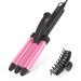 Mini Waver Curling Iron 1/2 Inch Small Hair Crimper for Women with Ceramic Tourmaline Dual Voltage Travel Hair Waver for Beach Waves Pink
