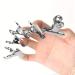 Nail Extension Clips - 5pcs Stainless Steel Silver C Curve Nail Art Accessories for Perfect Extensions - Buy Online on GoSupps.com