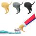 Apenali Toothpaste Topper Funny Pooping Dog Butt Toothpaste Cap Toothpaste Topper Dispenser - Buy Online on GoSupps.com