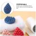 Silicone Shampoo Comb & Scrubber Massager | Scalp & Body Brush for Baby Shower | Dark Blue | 1pc - Buy Online on GoSupps.com