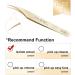 Buy Nagaraku Professional Precision Tweezers for Eyelash Extensions - Gold Straight & Curved - Lightweight Stainless Steel - Easy Fan - N-02-2 & N-03-2 | International Shipping - Buy Online on GoSupps.com