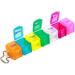 Safe and Sound Small 7 Day Pill Box - Detachable Pocket Sized Compartments - Flip-top Lids - Push-open Catch - White - 7 Count - Buy Online on GoSupps.com