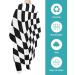 Buy Black White Barber Cape - Stylish Hair Cutting Cape for All Ages | Geometric Checkered Design for Salon & Home Use - Buy Online on GoSupps.com