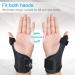 HKJD Thumb Splint Brace for Pain Relief and Immobilization - Adjustable Wrist Strap for Arthritis, De Quervain's, Carpal Tunnel - Black Upgrade - Buy Online on GoSupps.com