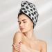 Quick-Dry Hair Towel Wrap - Soccer Design | Hair Drying Towel with Button for Effortless Drying - Buy Online on GoSupps.com