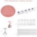 Acrylic Nail Art Display Stand Set with 54 White Adhesive & 120 Transparent Pieces - Magnetic Nail Practice Tools - Buy Online on GoSupps.com