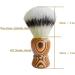 Ultra-Dense Synthetic Hair Shaving Brush - Wooden Beard Brush for Professional Salon Use | Barber Shop Shaving Tool with Wood Grain Design - Buy Online on GoSupps.com